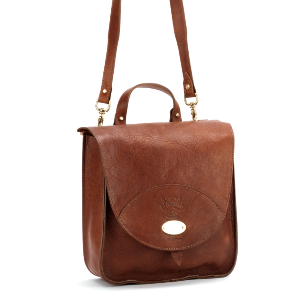 Chic Brown Leather Crossbody Bag - Picture 3 of 16